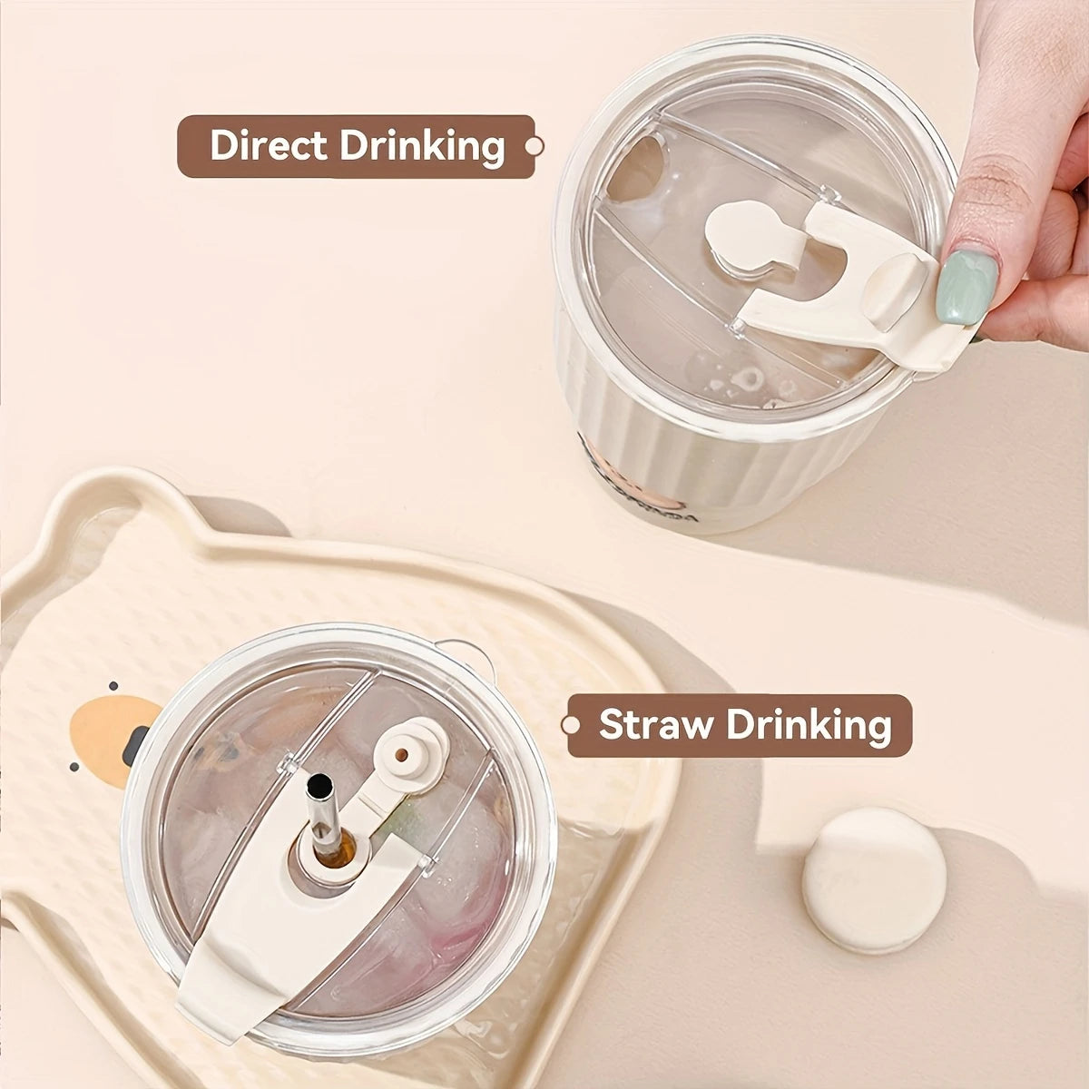 Large Capacity Leak-proof Plastic Water Cup