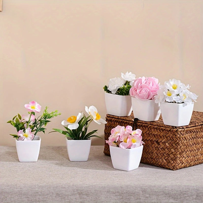 3-Pack Ever Bloom Artificial Potted Plants